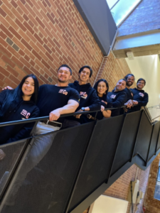 Fair Company Cleaning team posing inside a commercial office building in Melbourne, professional office cleaning staff and commercial cleaners.